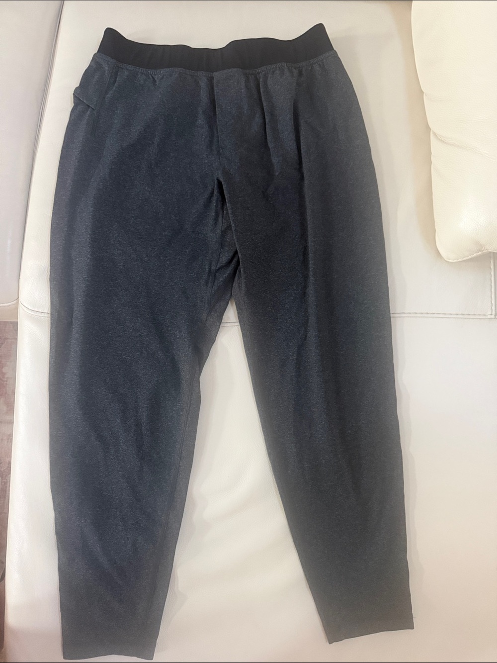 lululemon athletica Men's Dark Charcoal Joggers with Black Waistband